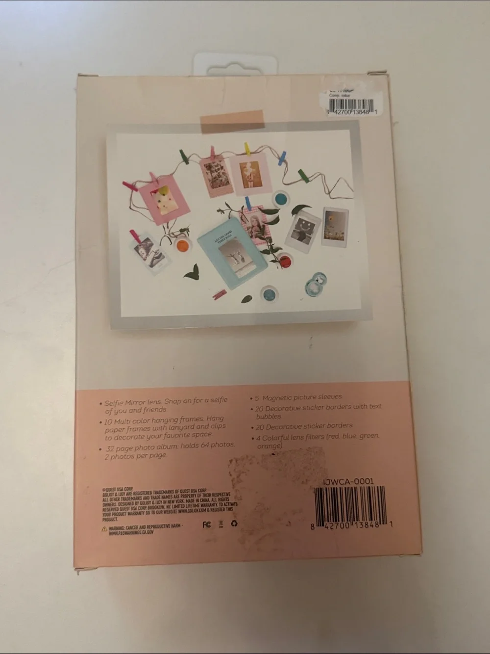 Fujifilm Instant Camera Bundle Kit – Peach and Light Blue Accents